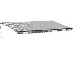 Automatinė ištraukiama markizė, antracito ir balta, 600x350cm