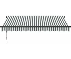 Automatinė ištraukiama markizė, antracito ir balta, 350x250cm