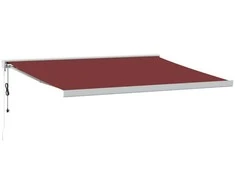 Automatinė ištraukiama markizė, bordo spalvos, 400x300cm
