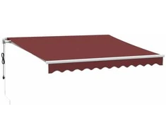 Automatinė ištraukiama markizė, bordo spalvos, 300x250cm