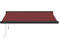 Automatinė ištraukiama markizė, bordo spalvos, 300x250cm
