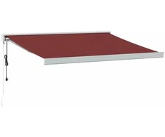 Automatinė ištraukiama markizė, bordo spalvos, 350x250cm