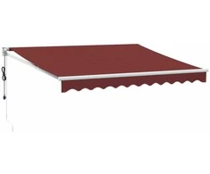 Automatinė ištraukiama markizė, bordo spalvos, 300x250cm