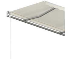 Automatinė ištraukiama markizė, kreminės spalvos, 350x250cm