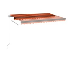 Automatinė ištraukiama markizė, oranžinė ir ruda, 450x350cm