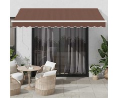 Automatinė ištraukiama markizė, rudos spalvos, 350x250cm