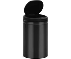 Automatinė šiukšliadėžė su jutikliu, juoda, plienas, 30l