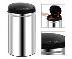 Automatinė šiukšliadėžė su jutikliu, nerūdijantis plienas, 40l