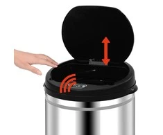 Automatinė šiukšliadėžė su jutikliu, nerūdijantis plienas, 50l
