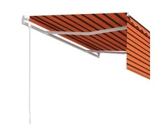 Automatiniu būdu ištraukiama markizė, oranžinė ir ruda, 4,5x3m