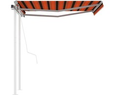 Automatiniu būdu ištraukiama markizė, oranžinė/ruda, 3,5x2,5m