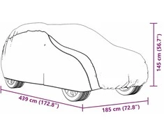 Automobilio uždangalas visureigiui, sidabrinis, M dydžio
