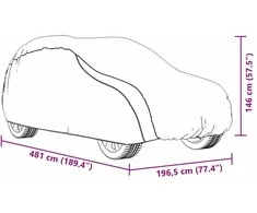Automobilio uždangalas visureigiui, sidabrinis, M dydžio