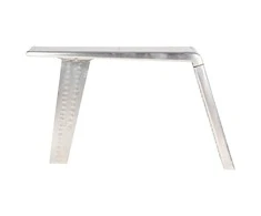 Aviator rašomasis stalas, sidabrinės sp., 112x50x76cm, metalas