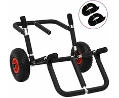 Baidarės vežimėlis, aliuminis, sulankstomas, 90kg