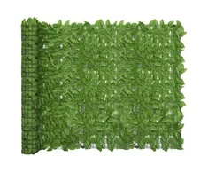 Balkono pertvara, 400x150cm, su žaliais lapais