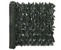 Balkono pertvara, 400x75cm, su tamsiai žaliais lapais