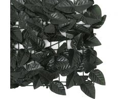 Balkono pertvara, 500x75cm, su tamsiai žaliais lapais