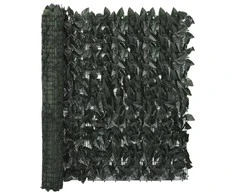 Balkono pertvara, 600x100cm, su tamsiai žaliais lapais