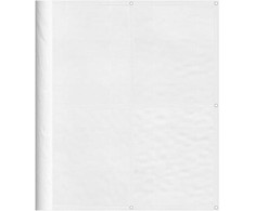 Balkono pertvara, balta, 120x1000cm, 100% oksfordo poliesteri