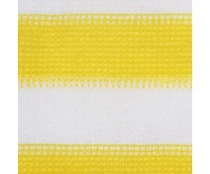 Balkono pertvara, geltonos ir baltos spalvos, 120x600cm, HDPE