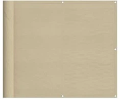 Balkono pertvara, smėlio, 90x800cm, 100% oksfordo poliesteris