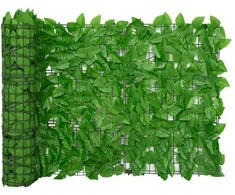 Balkono pertvara su žaliais lapais, 200x75cm