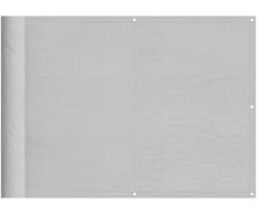 Balkono pertvara, šviesiai pilka, 75x300cm, 100% poliesteris