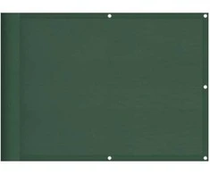 Balkono pertvara, tamsiai žalia, 75x1000cm, 100% poliesteris