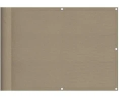 Balkono pertvara, taupe, 75x800cm, 100% oksfordo poliesteris