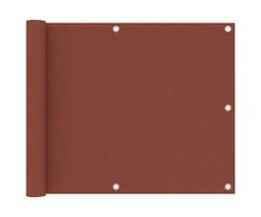 Balkono pertvara, terakota spalvos, 75x500cm, oksfordo audinys