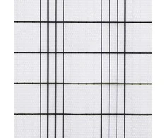 Balkono pertvaros, 10vnt., baltos, 255x19cm, poliratanas
