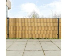 Balkono pertvaros, 10vnt., rudos, 255x19cm, poliratanas