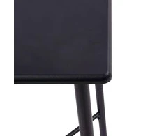 Baro baldų komplektas, 3 dalių, tamsiai pilkos spalvos, audinys