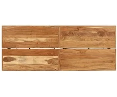 Baro stalas, 180x70x107cm, akacijos medienos masyvas ir geležis