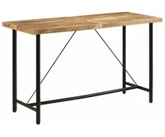 Baro stalas, 180x70x107cm, mango medienos masyvas ir geležis