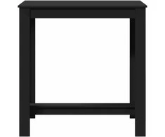 Baro stalas, juodos spalvos, 102x50x103,5cm, apdirbta mediena