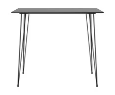 Baro stalas, juodos spalvos, 120x60x105cm