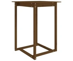 Baro stalas, medaus rudas, 80x80x110cm, pušies medienos masyvas