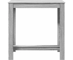 Baro stalas, pilkas ąžuolo, 102x50x103,5cm, apdirbta mediena