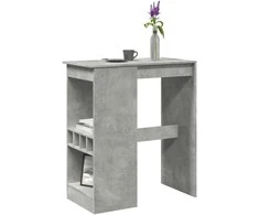 Baro stalas su laikikliais, betono, 90x47,5x103,5cm, mediena