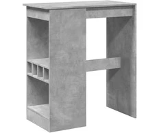 Baro stalas su laikikliais, betono, 90x47,5x103,5cm, mediena