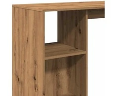 Baro stalas su lentyna, artisano, 124x46x103,5cm, mediena