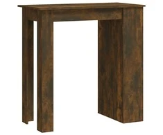 Baro stalas su lentyna, dūminio ąžuolo, 102x50x103,5cm, mediena