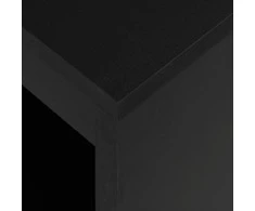 Baro stalas su lentyna, juodas, 110x50x103cm