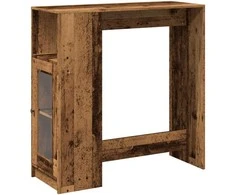 Baro stalas su lentynomis, medienos, 101x40x103,5cm, mediena