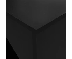 Baro stalas su spintele, juodos sp., 115x59x200cm