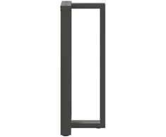 Baro stalo kojos, T formos, 2 vnt., antracito spalvos, 40x35x(100-101) cm, plienas