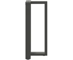 Baro stalo kojos, T formos, 2 vnt., antracito spalvos, 40x35x(90-91) cm, plienas
