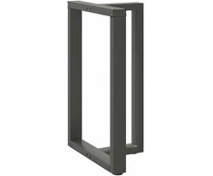 Baro stalo kojos, T formos, 2 vnt., antracito spalvos, 60x35x(90-91) cm, plienas